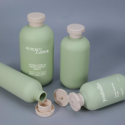 Cosmetic Liquid Serm Lotion Package 200ml HDPE Plastic Bottles With Flip Top Cap
