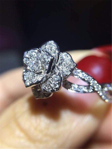 Piaget  full diamonds rose ring 18kt gold  with white gold or yellow gold