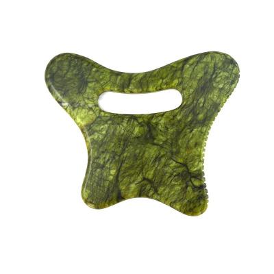 Masseur facial en quartz rose pour le soin de la peau, racloir Gua Sha et rouleau de massage en jade