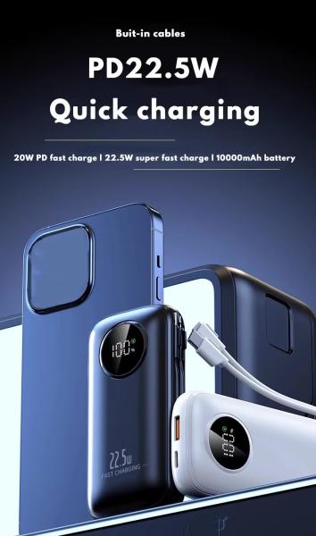 Outdoor Essential 10000mAh Power Bank with Quick Charging and Over-charging Protectio