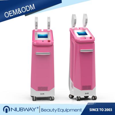 2016 hot sale Nubway E light IPL SHR  three in one unit hair removal  skin rejuvenation machine with CE FDA approval