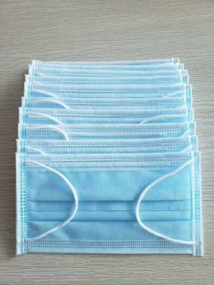 Adult Disposable 3 Layer Face Mask Eco Friendly Good Air Permeability