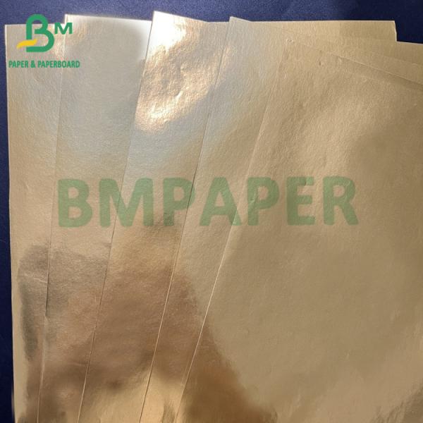 Smooth 80gsm Wet Strength Silver Golden Aluminum Metallized Paper