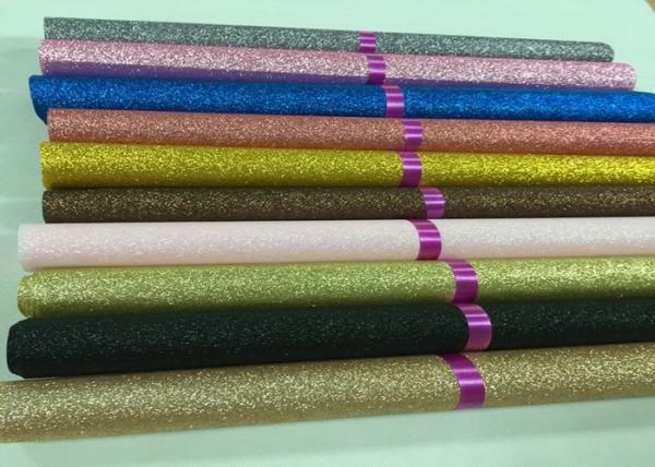 Wall Decoration Fine Glitter Fabric , Colorful Sparkle Thick Glitter Fabric