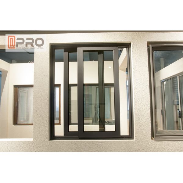 O pó revestiu a cor deslizante de alumínio de Windows opcional com o deslizamento do rolo da janela de deslizamento do alumínio do quadro da flexibilidade