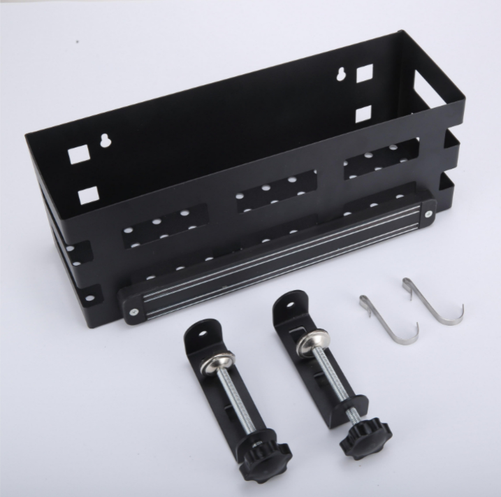 Outdoor Grill Caddy for Griddle Prep Cart Space Saving BBQ Accessories Storage Box Tool