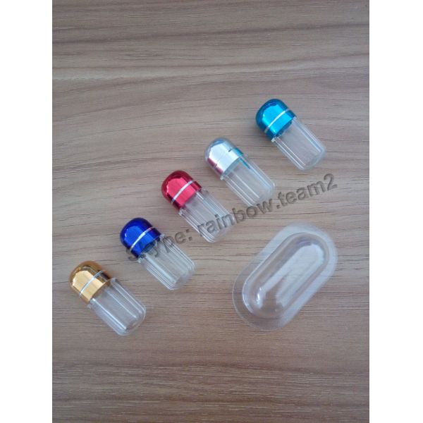 Capsule Blister And Sex Pills Small Plastic Pill Containers , Capsule Shape