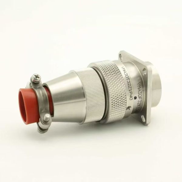 Stainless Steel Aviation Plug Connector 32Pin Plug And Jack Connector with 1500V Withstand Voltage and -55℃~+200℃ Working Temperature