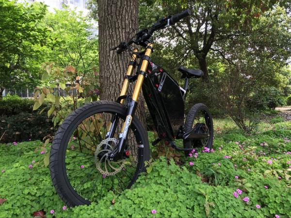 1000w Stealth Electric Mountain Bike Full Suspension 120kgs Loading 50-60km/H Speed