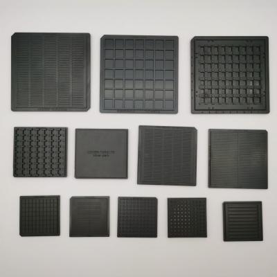 Bloco preto Chip Trays do waffle do ABS