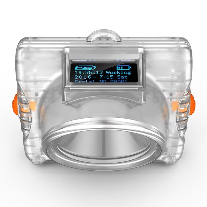 KL6LMB Заряжаемая шахтная беспроводная лампа с крышкой OLED дисплей водонепроницаемый IP68