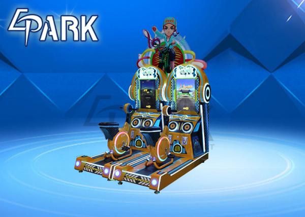 1 Player Coin Operated Bicycle Simulator / Bike Racing Game Machine For Kids