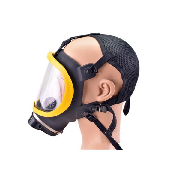 Industry Protective Fire Fighting Gas Mask Anti Fogging Full Face Gas Mask