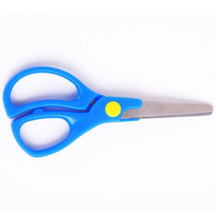 Wholesale hot selling office and school supplies creative stationary 5 inch blue scissors for kids