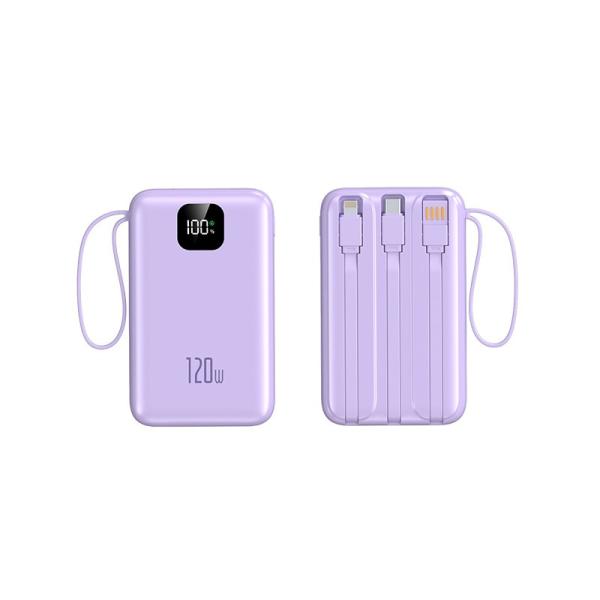 Durable 4 In1 Built In Cables 10000mAh Power Bank with Universal Socket Standard