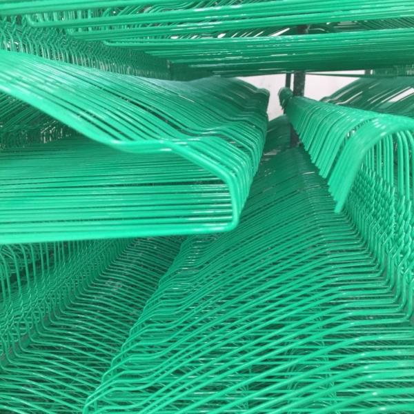 16 Inch 2.2 Mm Green Stainless Steel Coat Hangers Electrostatic Spraying