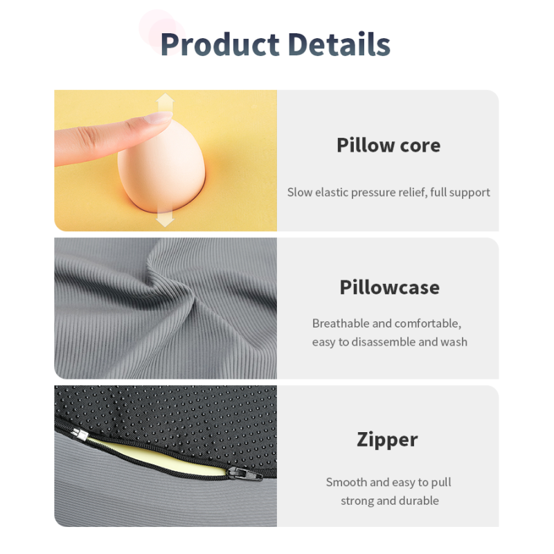Non Slip Orthopedic Coccyx Seat Cushion for Pain Relief and Improved Spinal Alignment