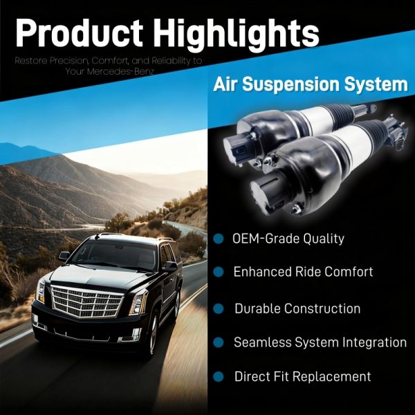 Airmatic Shock for Benz S- Class W211 & Cls-Class W219  Front - Durable & Efficient  Air Shock Absorber 2113209313 2113205413 ﻿
