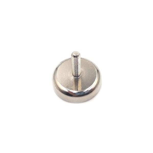 Custom Made D36 D80 NdFeB Pot Magnet A3 Steel Case With External Thread