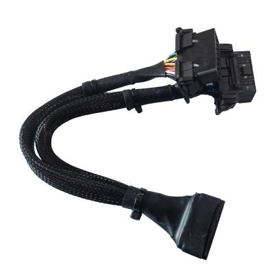 A folha de alumínio prática do cabo plástico de 2A OBD2 Y protegeu com 2 conectores