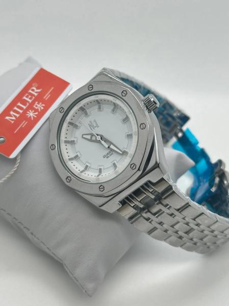 Ropa de cuarzo Miler Reloj de acero inoxidable Banda 30m Inodoro