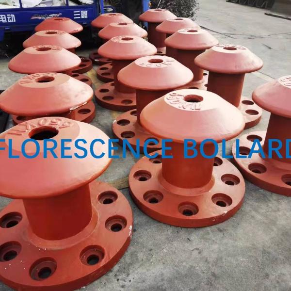 Single Bitt Marine Mooring Bollard T Head Type For Jetty Marine