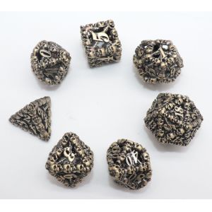 Matrices polyèdres minuscules inodores de luxe D10 en vrac D12 D20 multicolores