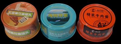 Vertical Steel Straight Round Tin Cans Recyclable Sided Tin Can Food Safety