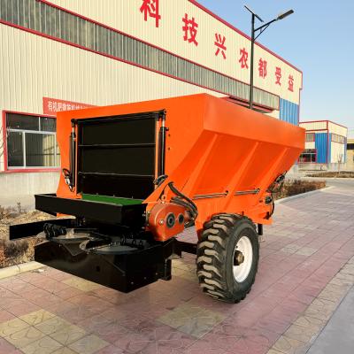 Double Discs Fertilizer Manure Spreader Evenly Sprinkle Materials Corrosion Resistant