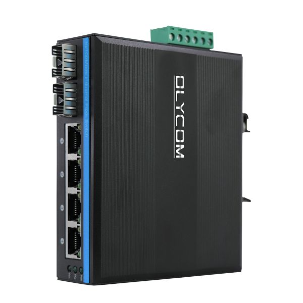 Промышленный неуправляемый коммутатор POE с 2 портами SFP и 4 UTP для соответствия FCC и CE