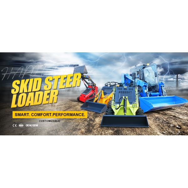 Free Shipping Mini Skid Steer Loader Epa/Euro 5 Diesel Mini Skid Steer Loaders Petrol Engine Mini Wheel Loader