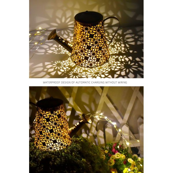 Solar Powered Outdoor Garden Courtyard Water Kettle Decorative Light with IP44 Rating