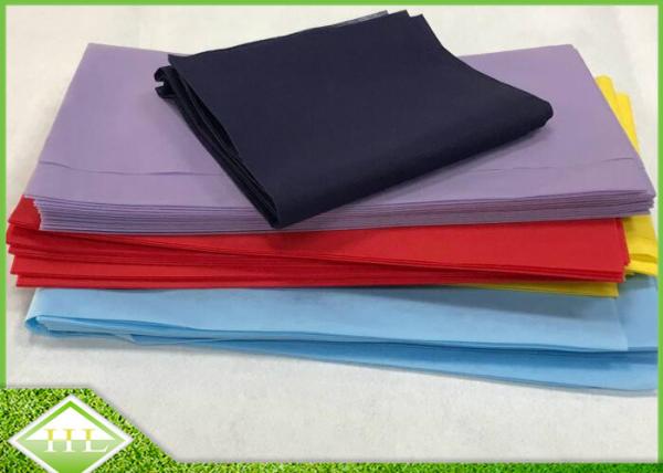 50gsm TNT Non Woven Tablecloth 1.2m x 1.2m , Colorful PP Spunbond Nonwoven Fabric