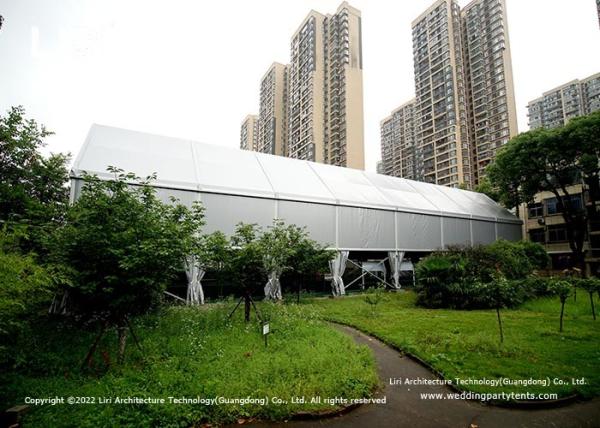 Polygon Top Luxury Wedding Tents Badminton Court Sports With White PVC Cover
