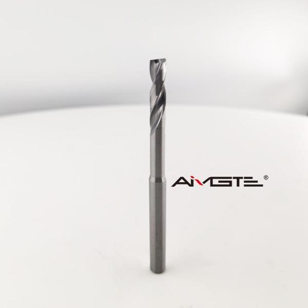 High Flatness 2 Flutes Carbide Drill Bit For Aluminum Copper Blind Hole Drilling