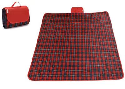 Collapsible Waterproof Picnic Mat , 600D Oxford Fabric Travel Picnic Blanket