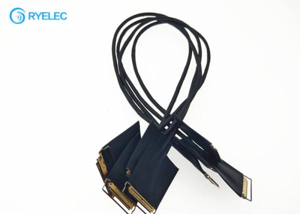40 Pin Electronic LVDS Cable Assembly For Advertising Machine IPEX Housing Available