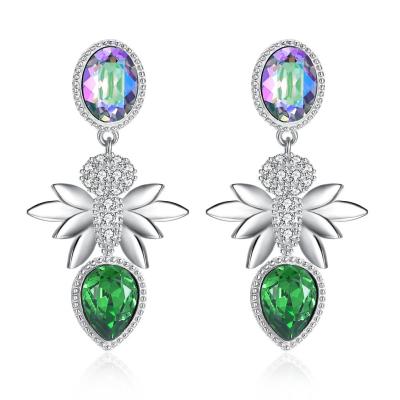 Brincos de Diamond Gift Sterling Silver Jewelry