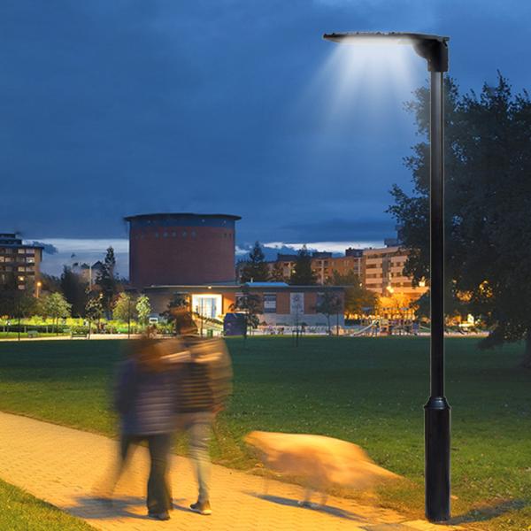 Non Solar Outdoor LED Garden Pole Lights High Lumen Commercial 40 Watt