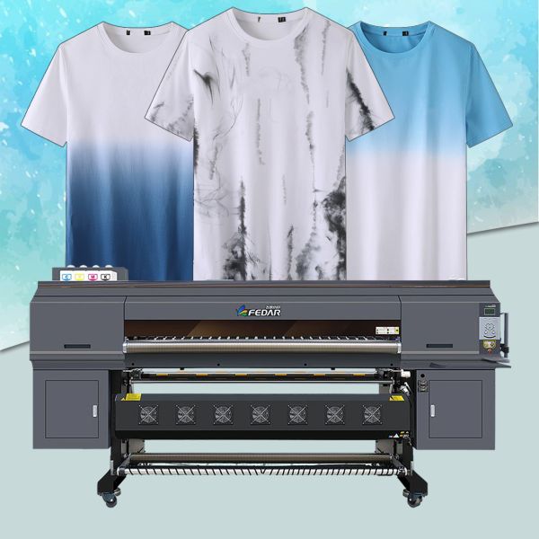 High speed Fabric Digital Sublimation Printing with 4 I3200A1printheads 1900mm