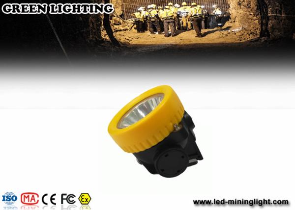 4000 Lux / 2.2ah Led Waterproof Safety Cordless Led Mining Cap Lamp With Li Ion Battery
