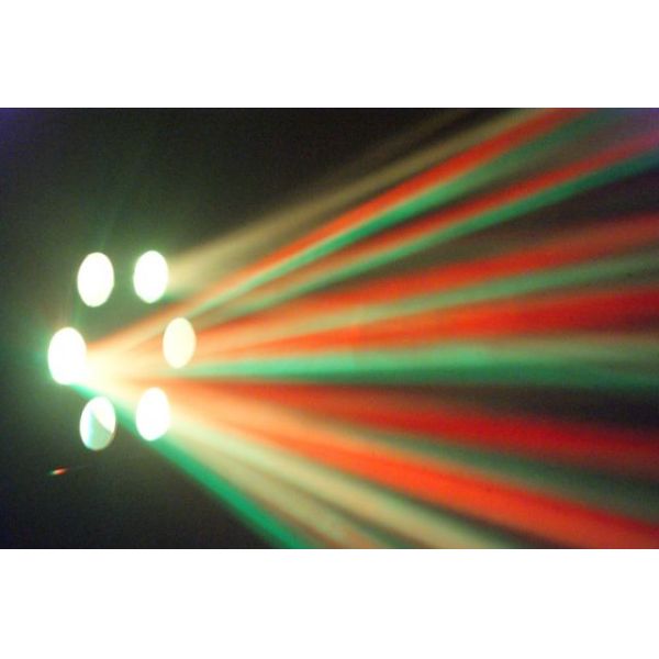 DJ Special Effects Lights 30 Watt RGB Six Eyes LED Disco Light With Bubble Effect