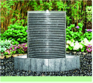 Music Waterfall Cast Stone Garden Fountains For Indoor / Outdoor Use 230 * 60 * 200cm