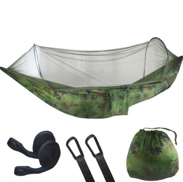 Two Persons Outdoor Portable Hammock , 210T Nylon Travel Camping Hammock
