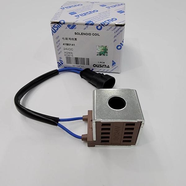 bobina 24VDC da válvula de solenoide 41B0141 para a máquina escavadora XG815 de XGMA