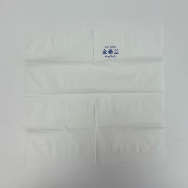1/8 Fold White Paper Napkins Wedding Restaurant 3 Ply Cocktail Napkins