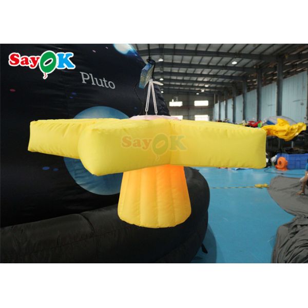 Flores inflables color de rosa colgantes de la decoración de la iluminación del amarillo el 1.0m con el LED