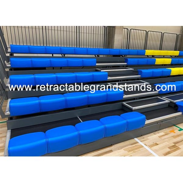 Sport Centers Retractable Chair System High Density Polyethylene Material