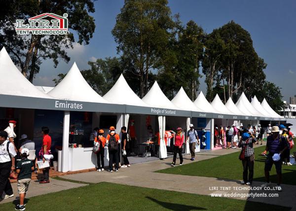 5X5M White Outdoor Event Tents With High Peak for Catering and Wine Festival