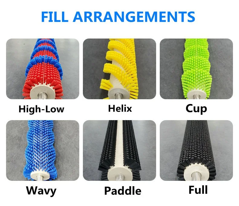 Высококачественная нейлоновая роликовая щетка для восковой обработки фруктов и овощей